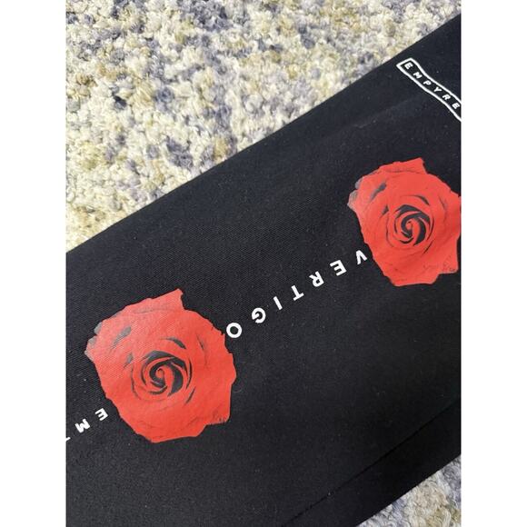 Empyre Vertirose Black Jogger Sweatpants Red Roses Size Medium - Picture 6 of 10
